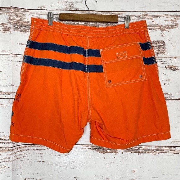 Polo By Ralph Lauren XL Mens Orange Drawstring Waist Swim Board Shorts - Picture 2 of 10